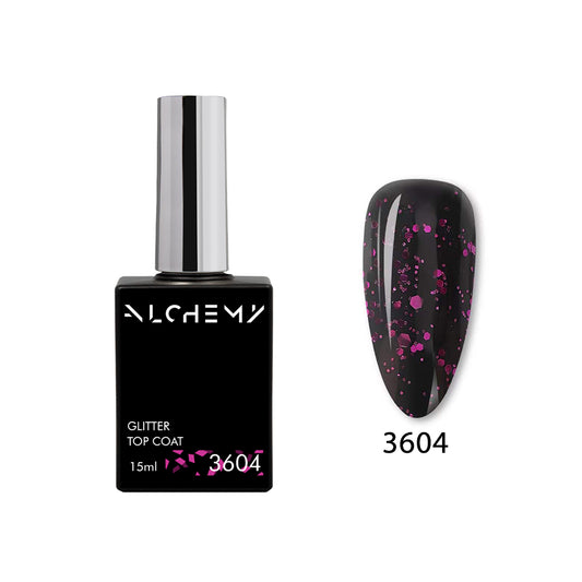 Glitter Top Coat 3604, 15ml