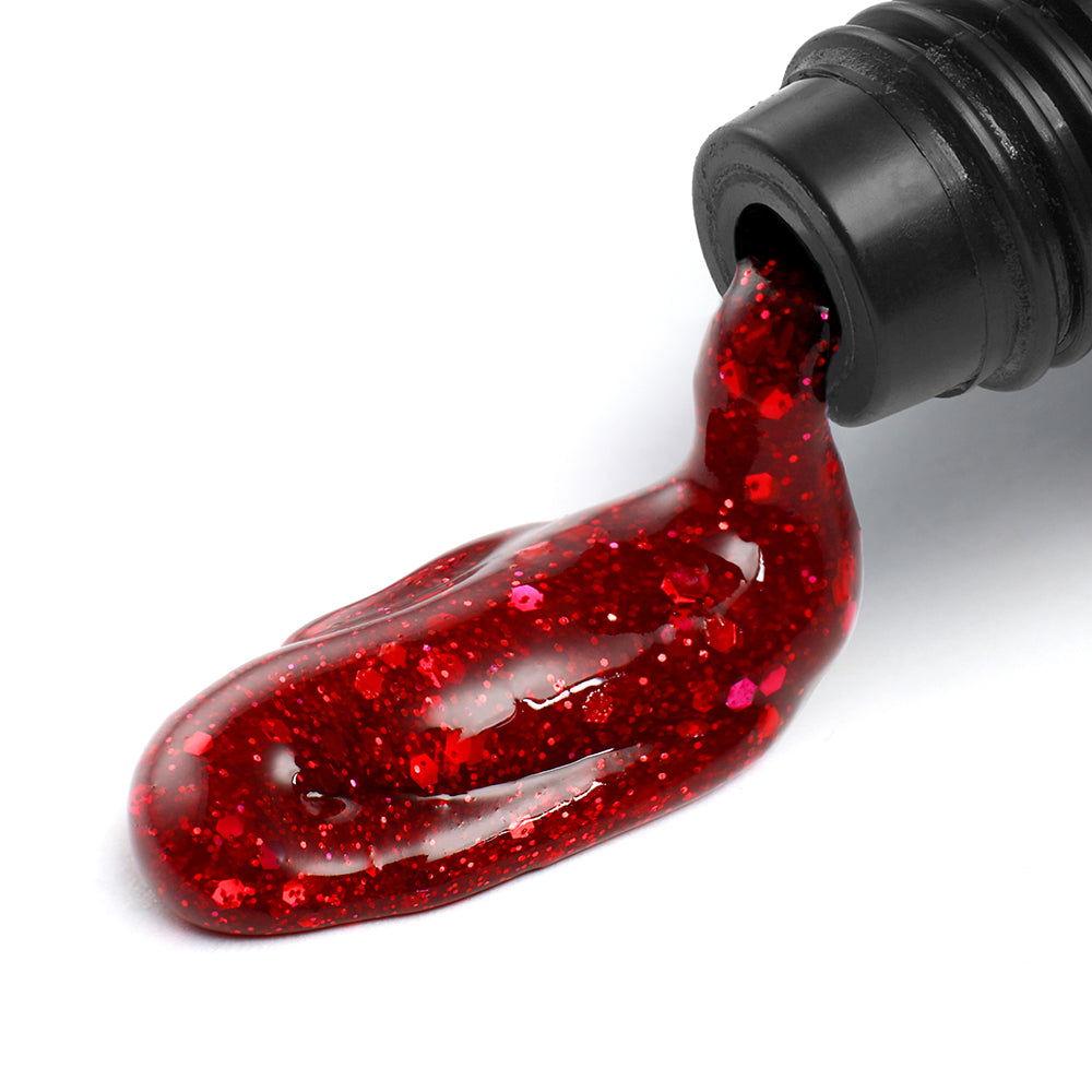 Acrylic Gel - Glitter Red, 30g - AlchemyCosmetics