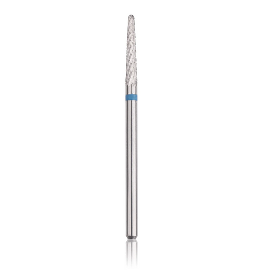 Tungsten carbide bur "cone" blue, L-14,0 mm, Ø2,3 mm.