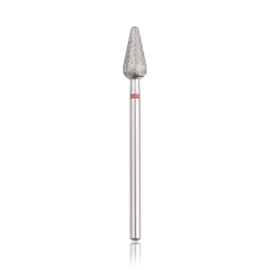 Diamond bur ''rounded cone'' red, L-12,0mm,Ø 5,0mm